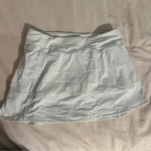 Lululemon Pace Rival Skirt White Tennis Skirt